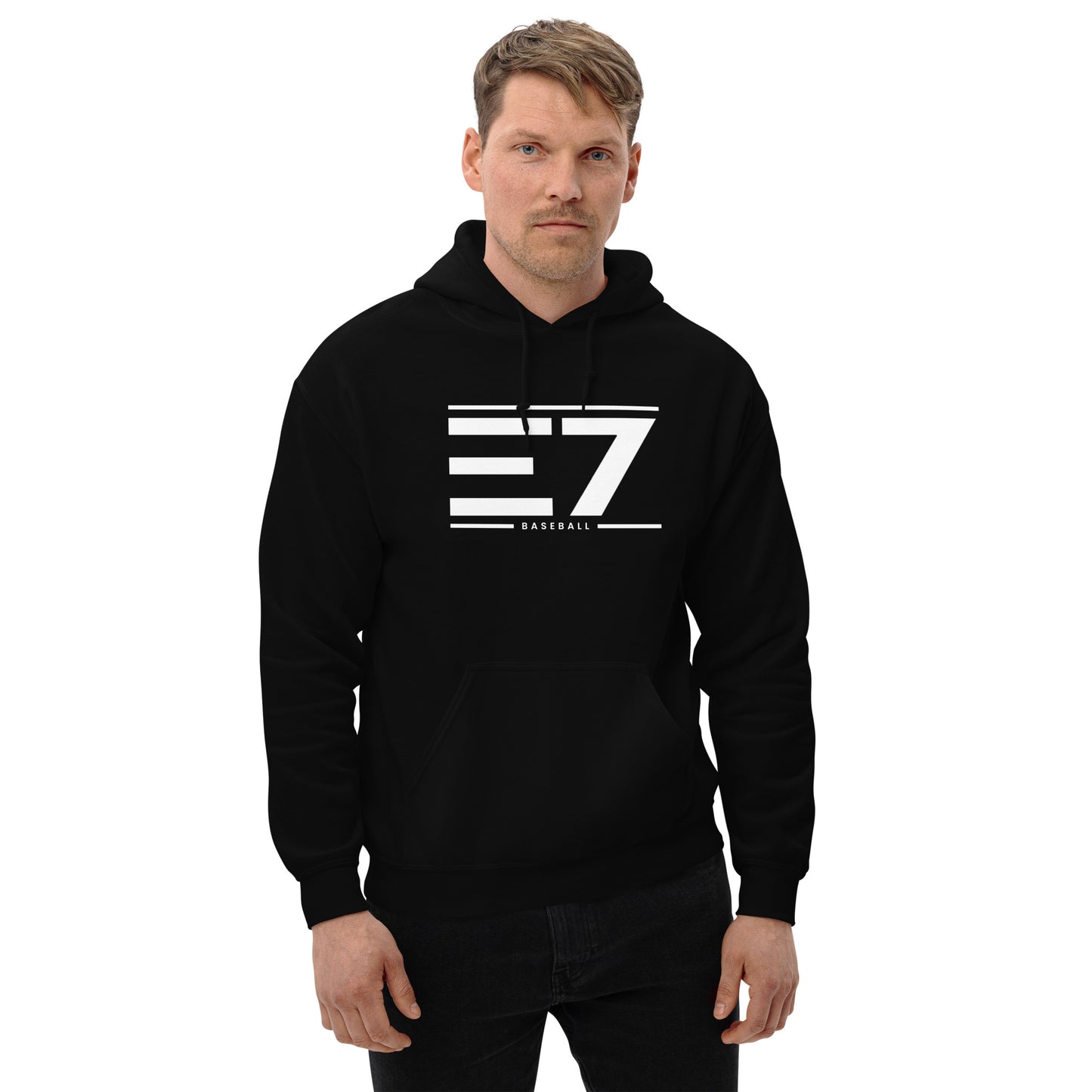 Hoodie E7 Baseball Black