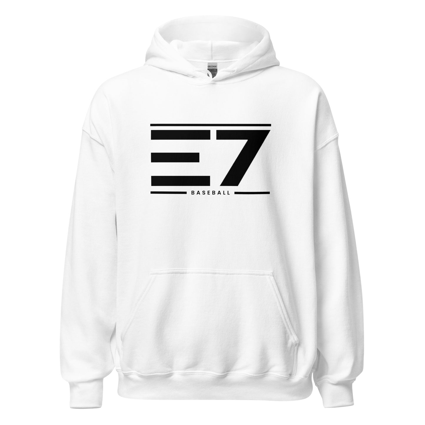 Hoodie E7 Baseball White