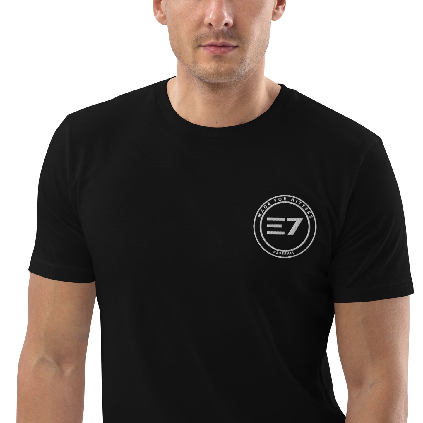 T-Shirt E7 "Badge" Black Zoom model