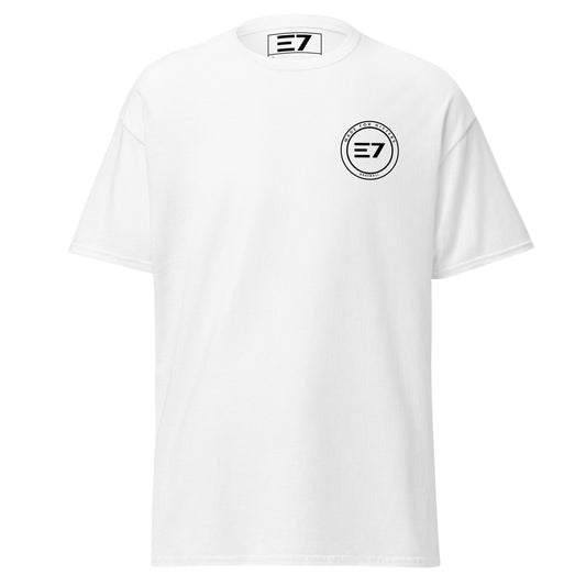 T-Shirt E7 "Badge"  White Front